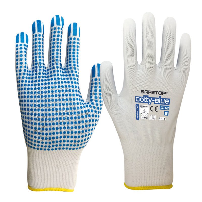 GANT NYLON TRICOTÉ · POIS EN PVC, DOTTY-BLUE