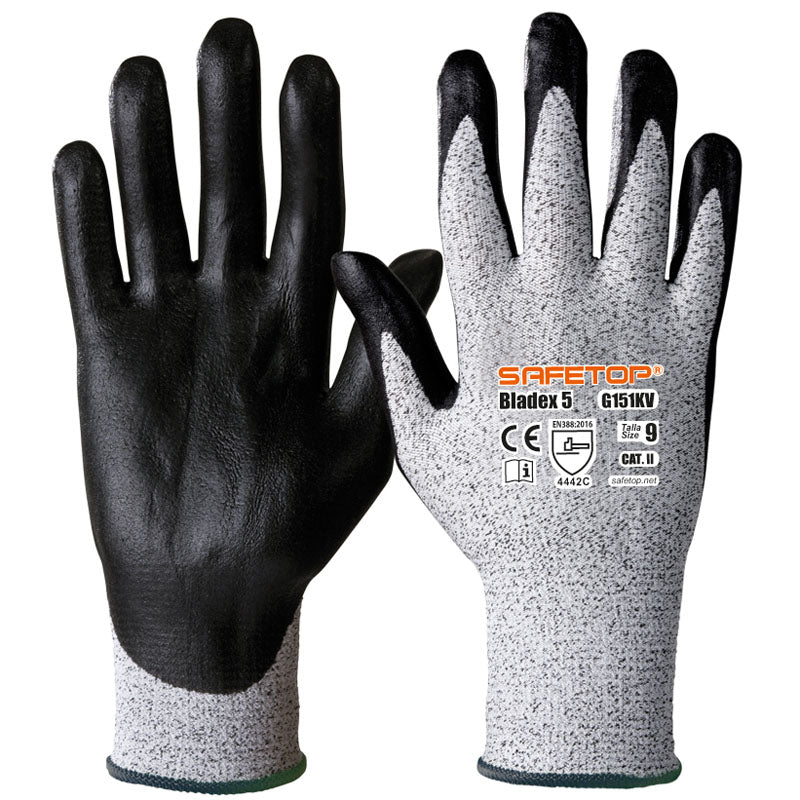 X12 GANTS ANTI-COUPURE C NITRILE, BLADEX 5 (3,66€/U)
