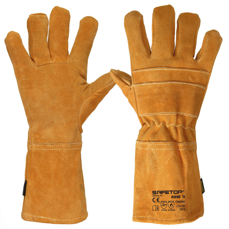 X12 GANTS DE SOUDAGE CUIR 40CM, CAMDEN (5,99€/U)