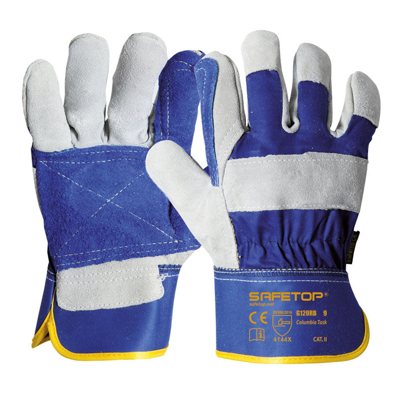 X12 GANTS MIXTE CUIR-TOILE, COLUMBIA TASK (3,08€/U)