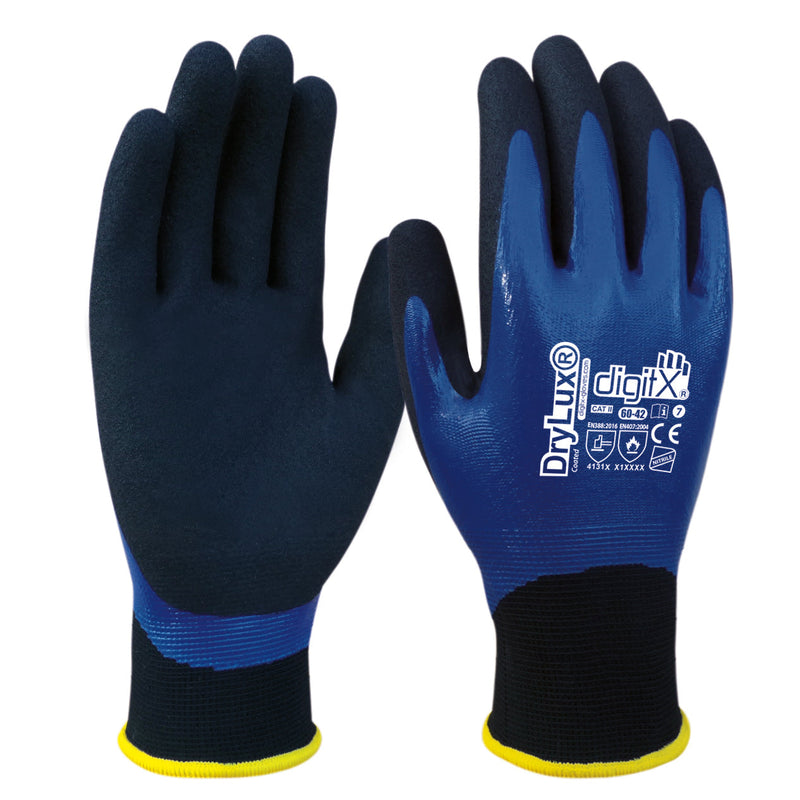 X12 GANTS THERMIQUE ENDUIT LYCRA-NITRILE, HANDYLUX
