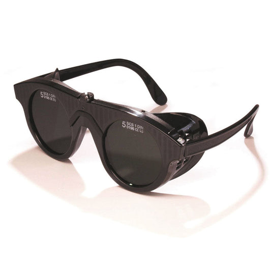 LUNETTES DE SOUDAGE DIN5 AVEC LENTILLE DE 50 MM 1F, EUROPE