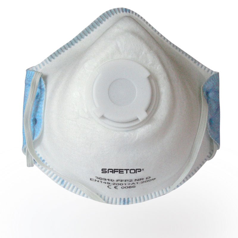 MASQUE JETABLE FFP2 NR D AVEC VALVE SANS MÉTAL
