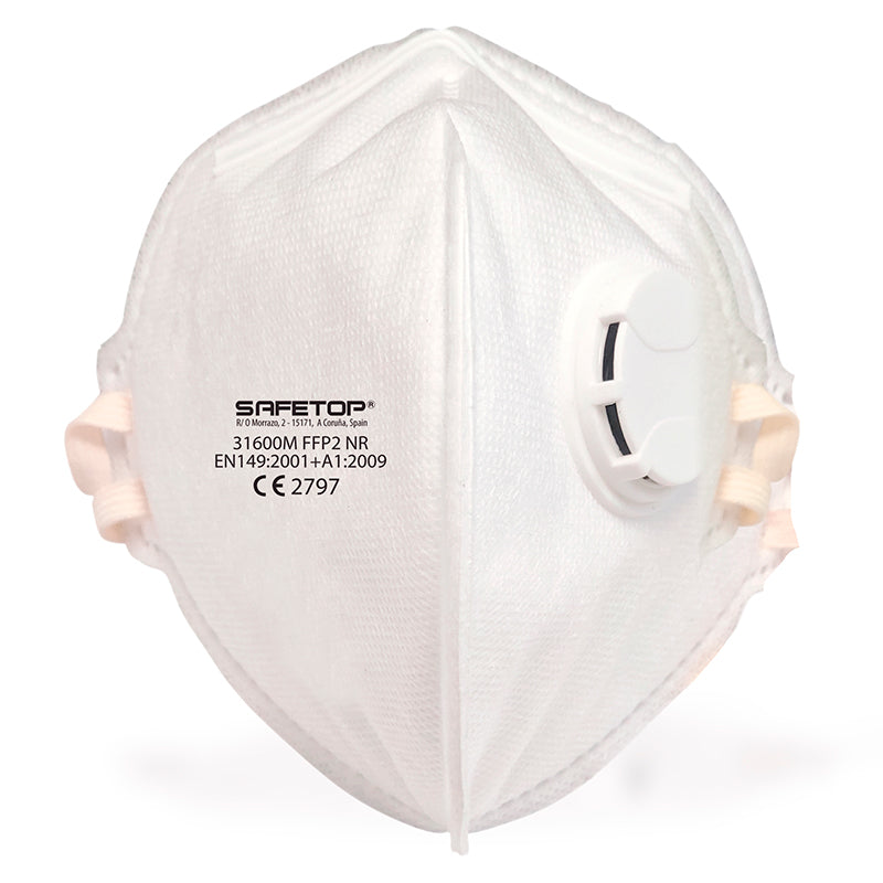 MASQUE JETABLE AVEC VALVE PLIABLE FFP2 NR EMÉ