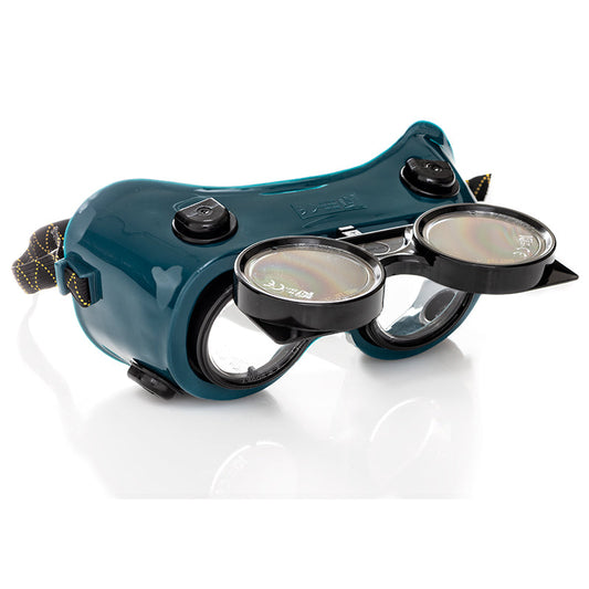 LUNETTES DE SOUDURE EN PVC ET VALVES DIN5 1F, FLIPPA