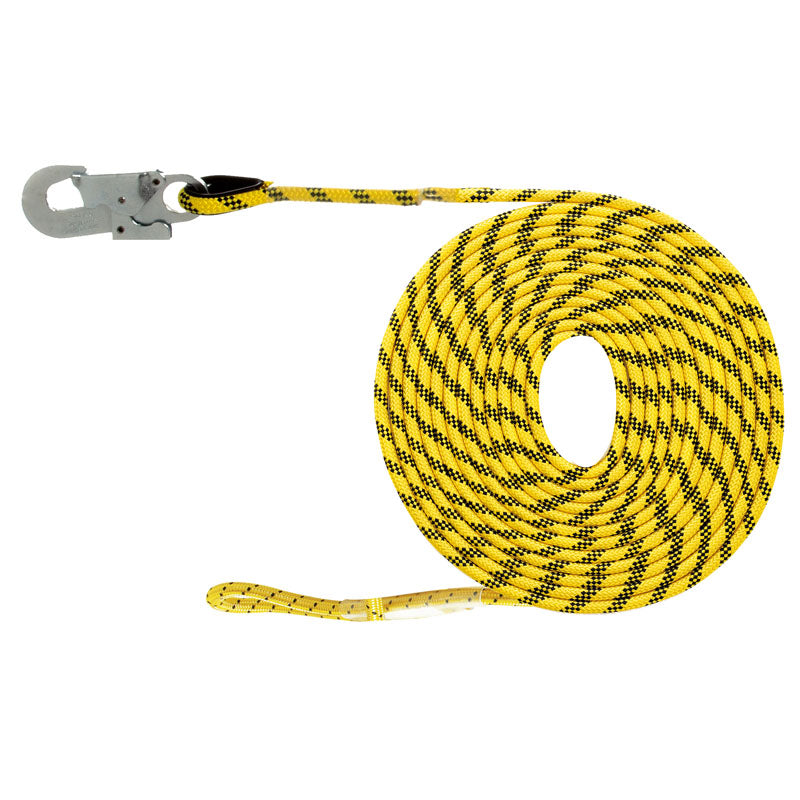 LIGNE DE VIE HORIZONTALE 5 M, POLYESTER 10,5 MM AVEC CONNECTEUR