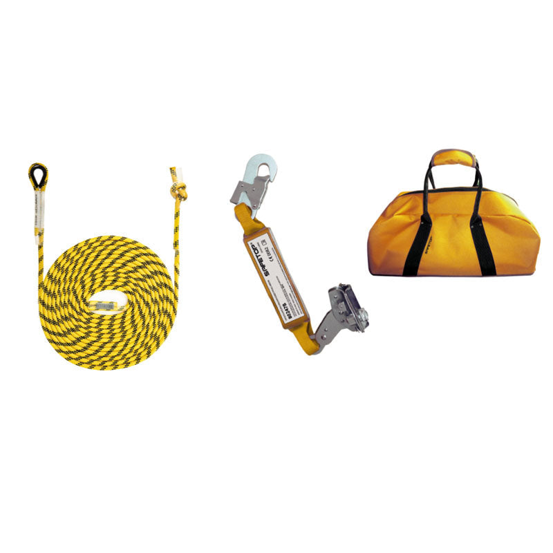 KIT LIGNE DE VIE VERTICALE, 80356 (100 M)+ COULISSEAU 80247B+80156