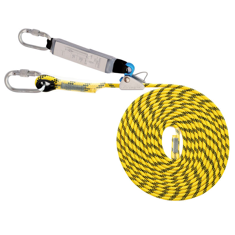 LONGE ANTICHUTE 10 M, ABSORBEUR+CORDE