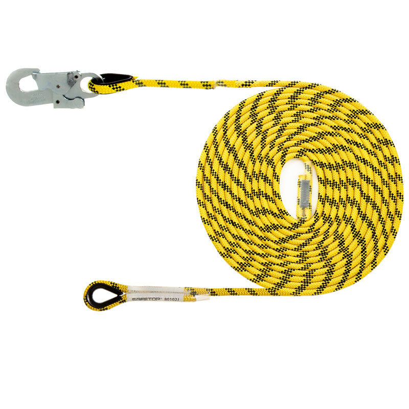 LIGNE DE VIE 50 M, DIAMÔTRE 14 MM AVEC CONNECTEUR 80111