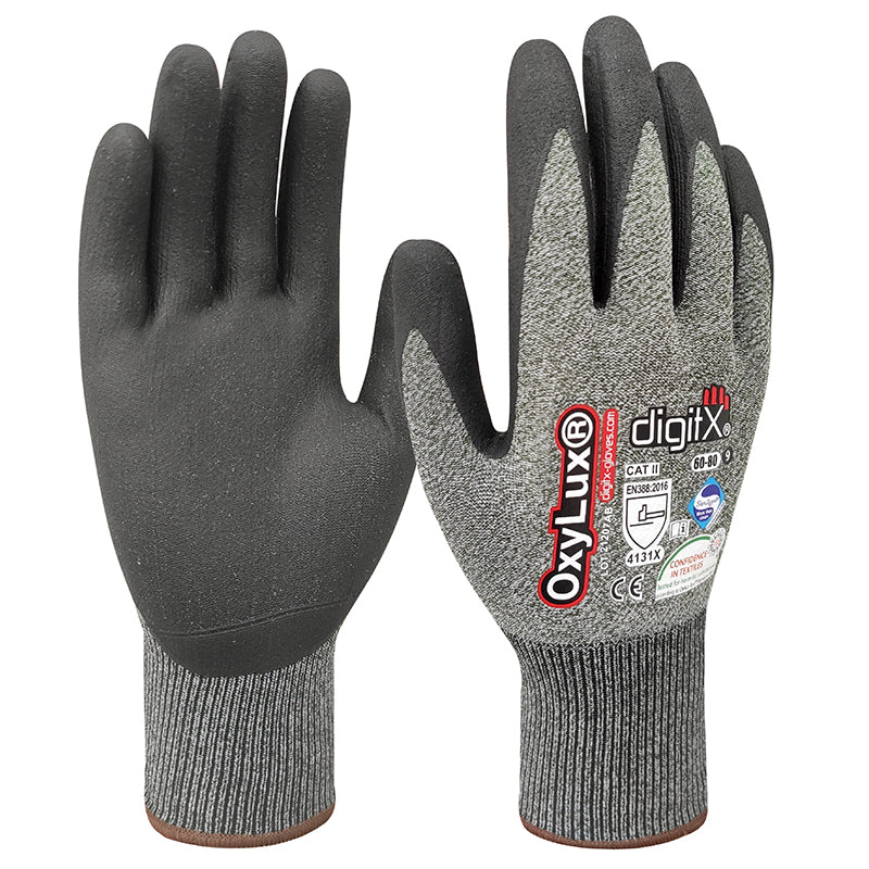 X12 GANTS NYLON-SPANDEX-NITRILE DÉSINFECTÉ, OXYLUX (2,31€/U)