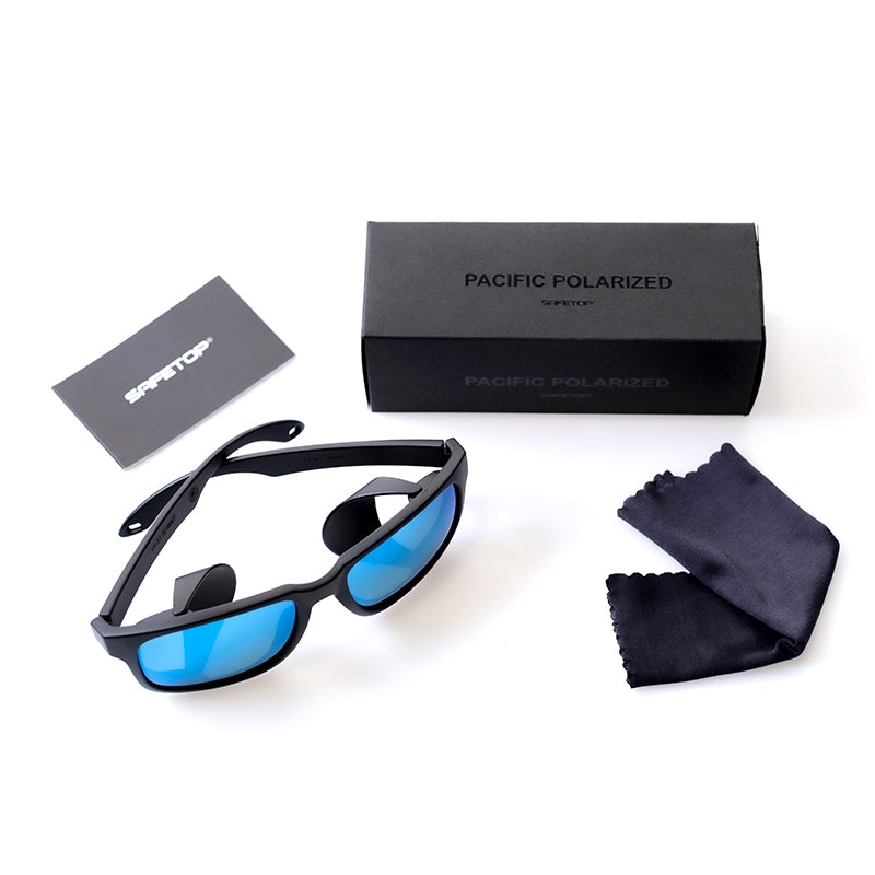 LUNETTES POLARISÉES MIROIR BLEU 1F, PACIFIC BLUE