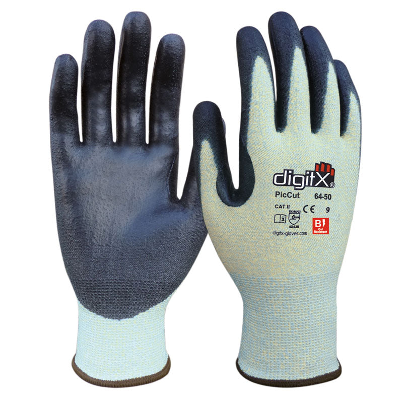 X12 GANTS ANTI-COUPURE B, POUCE RENFORCÉ, PICCUT (2,59€/U)