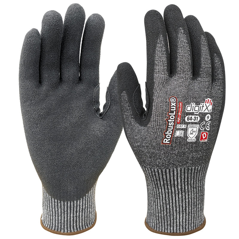 X12 GANTS ANTI-COUPURE D GRANULÉ, ROBUSTOLUX
