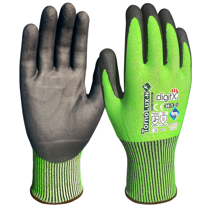 x12 GANTS ANTI-COUPURE F MICROMOUSSE, TORNOLUX-N (4,77€/U)