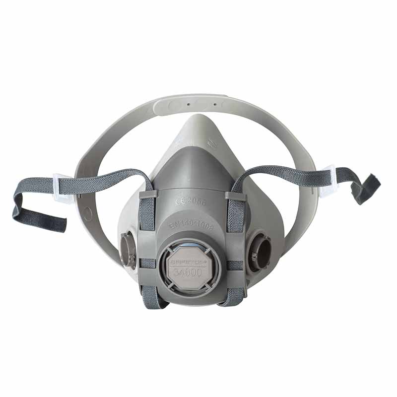 DEMI-MASQUE TPR POUR 2 FILTRES, SAFETOP SÉRIE 4600
